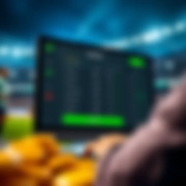 Illustration showing the concept of adding funds to a betting balance through BreakingBet interface