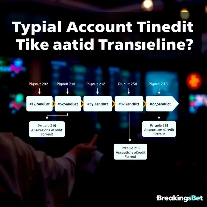 Flowchart illustrating typical timeline for account credit after transaction on BreakingBet
