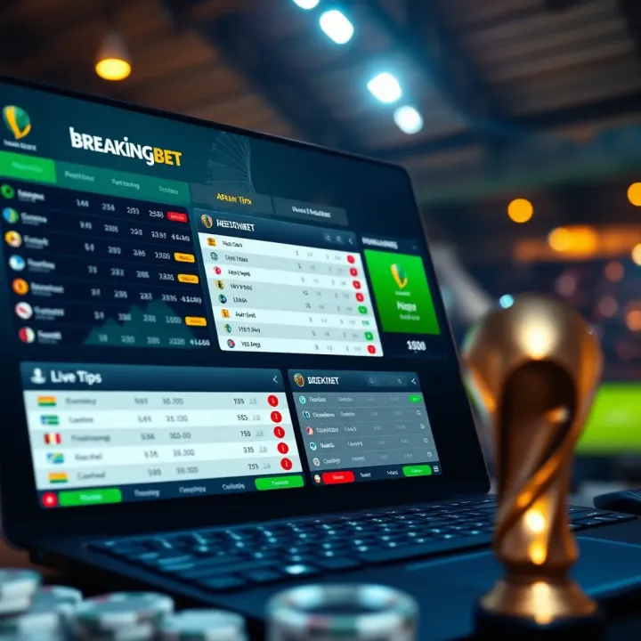 Betting dashboard displaying odds, live updates, and strategic tips for African Cup of Nations games