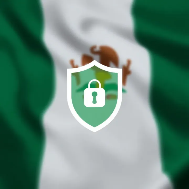 Security shield icon with Nigerian flag background symbolizing safe usage of BreakingBet APK in Nigeria