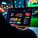 BreakingBet app interface displayed on a laptop screen with clear navigation options