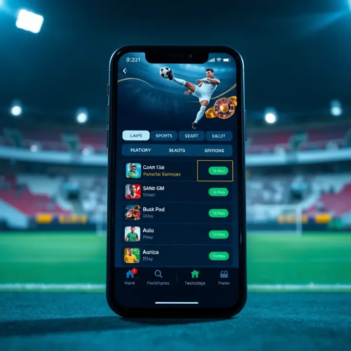 Mobile phone displaying the BreakingBet app interface with betting options for sports events