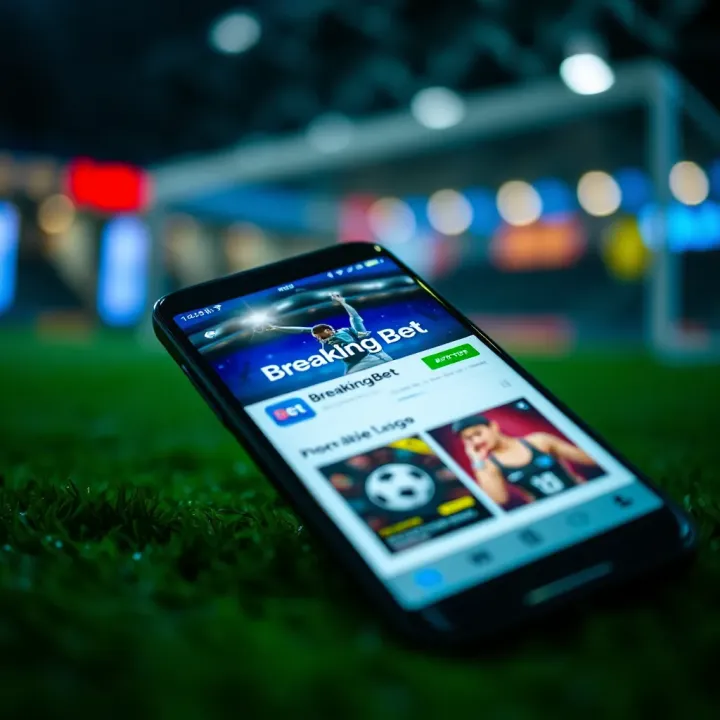 Mobile phone screen displaying the BreakingBet app installation page on Play Store