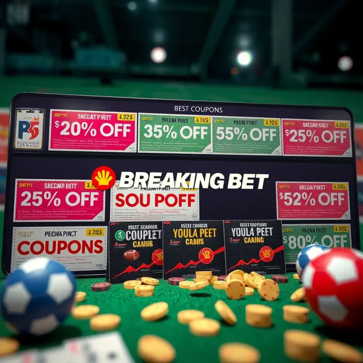 Display of various betting coupons and discount codes for BreakingBet users