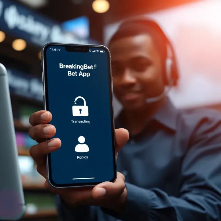 Secure payment and customer support icons representing reliable transactions and assistance in BreakingBet Bet App
