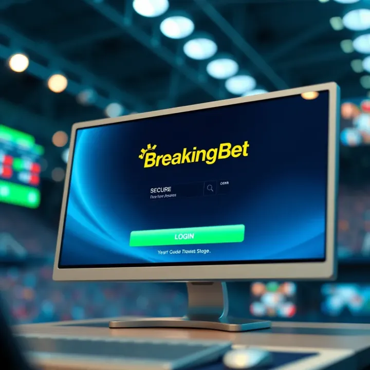 BreakingBet Bet NG Secure Login Interface User interface showing BreakingBet Bet NG login screen with secure access features