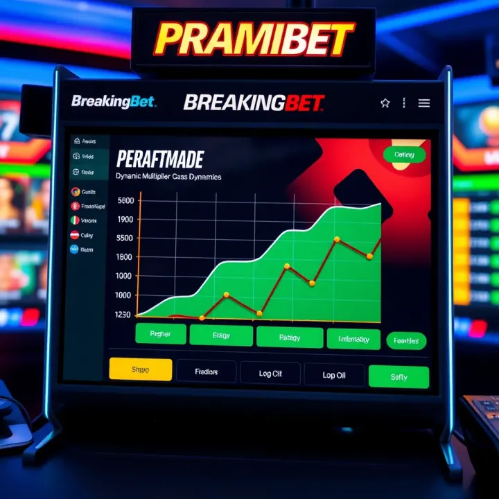 User interface displaying BreakingBet Crash Game with dynamic multiplier graph and betting options