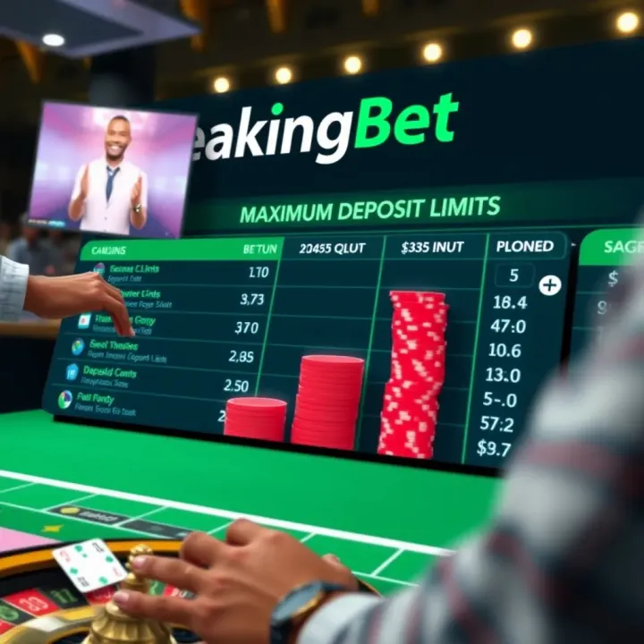 Visual guide highlighting maximum deposit limits and tips for managing betting funds on BreakingBet