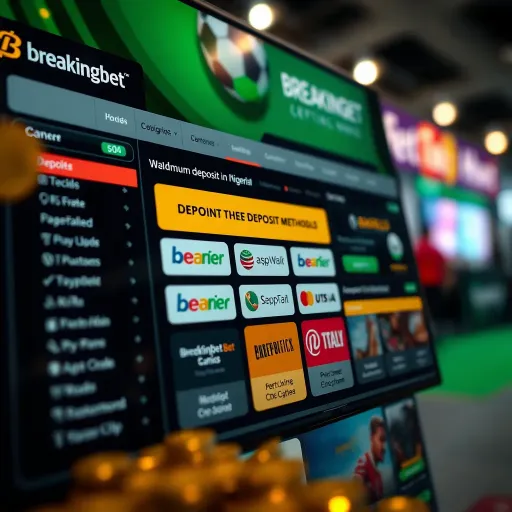 Overview of BreakingBet Deposit Methods in Nigeria BreakingBet platform showing various deposit methods available for Nigerian users