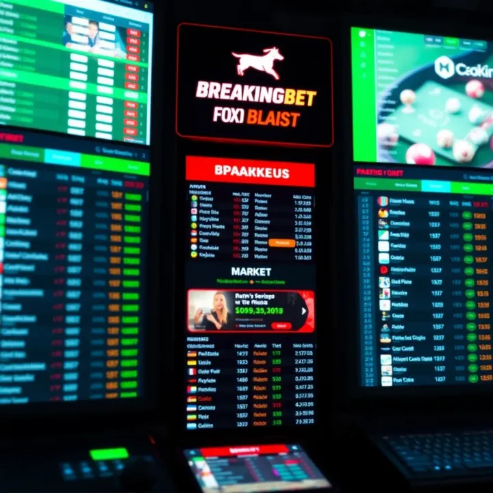 User interface showcasing various betting markets on BreakingBet Dog House platform