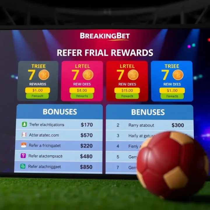 Graphic showcasing rewards and bonuses earned through friend invitations on BreakingBet platform