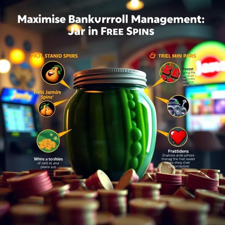 Graphical representation of bankroll management strategies for maximizing free spins gameplay in Jammin Jars