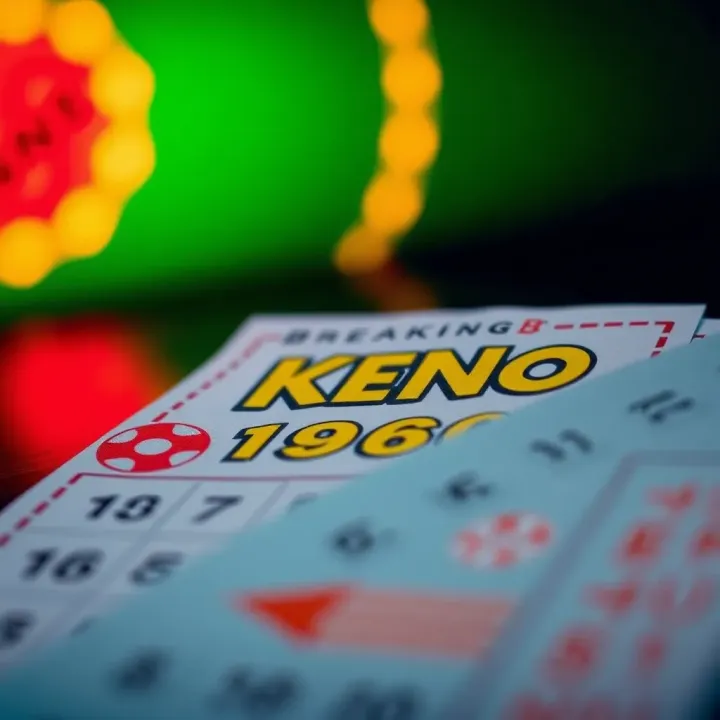 Illustration showing a vibrant BreakingBet Keno ticket with highlighted numbers for betting