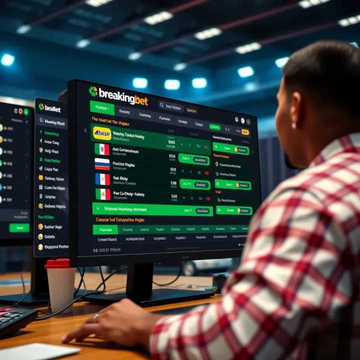 User interface displaying live score updates and betting odds for various sports events