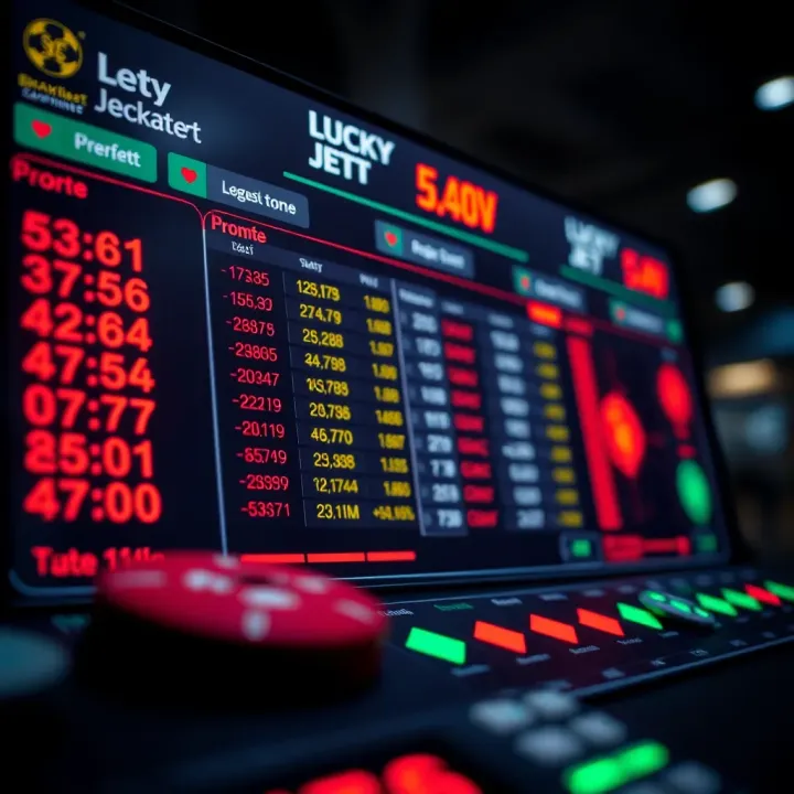 Illustration of a sports betting interface with signal indicators and statistics
