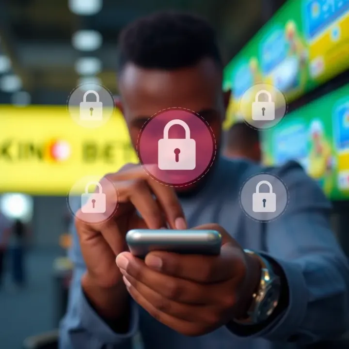 Secure payment icons representing safe and convenient betting transactions on BreakingBet Mobile in Nigeria