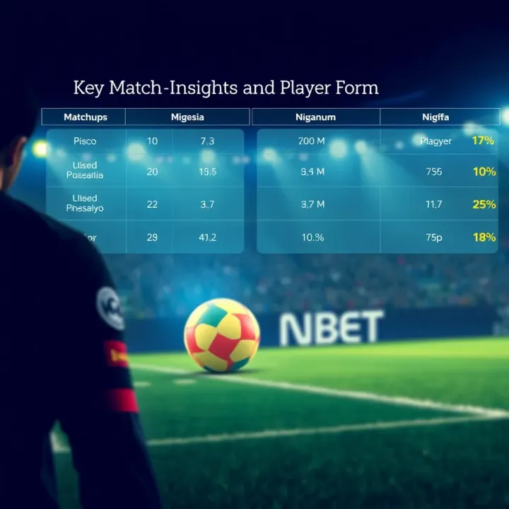 Graphic representation of key matchups and player form influencing Nigerian Professional Football League forecasts