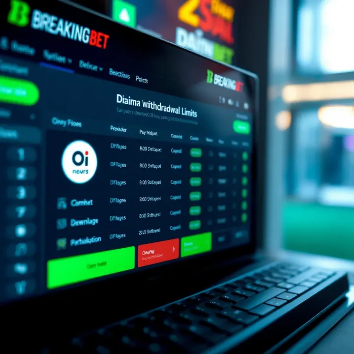 Illustration showing BreakingBet platform interface with OPay payment options for withdrawals