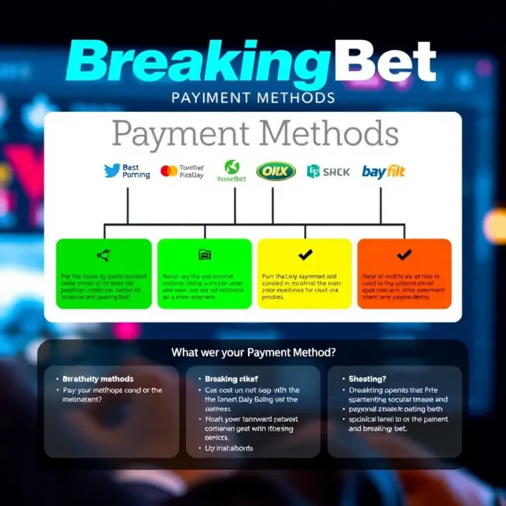 Diagram showing different payment methods available on BreakingBet platform