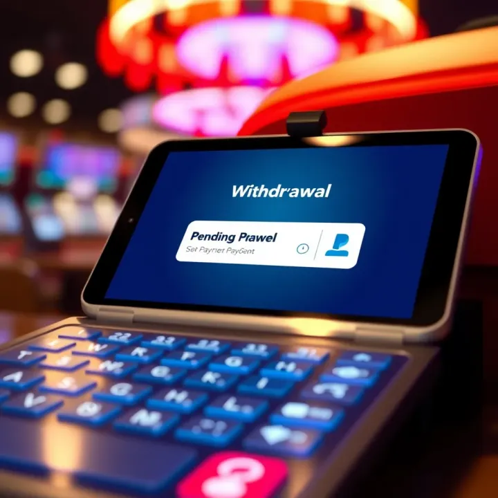 Illustration showing a digital payment interface with a pending transaction notification