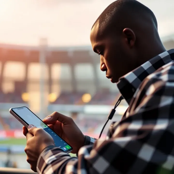 Illustration of a sports bettor entering a promo code on a mobile betting platform in Nigeria