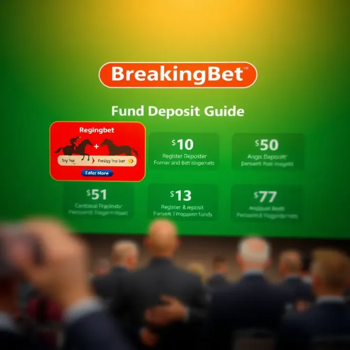 Diagram illustrating how to register and deposit funds on BreakingBet for horse racing bets in Nigeria
