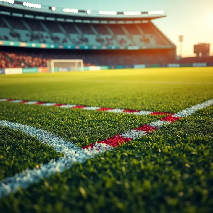Football pitch with tactical markings and injury report icons
