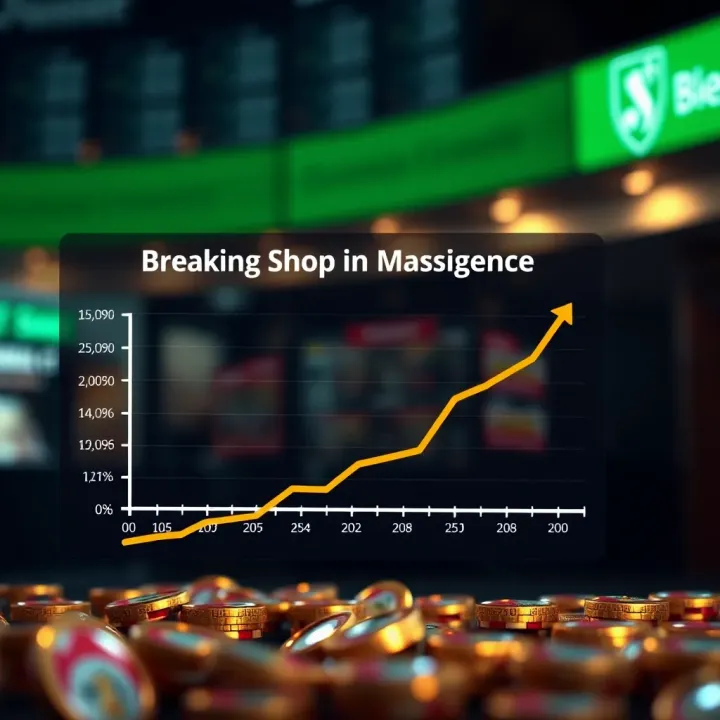 Graph illustrating the growth and impact of digital betting in Nigeria with emphasis on BreakingBet Shop