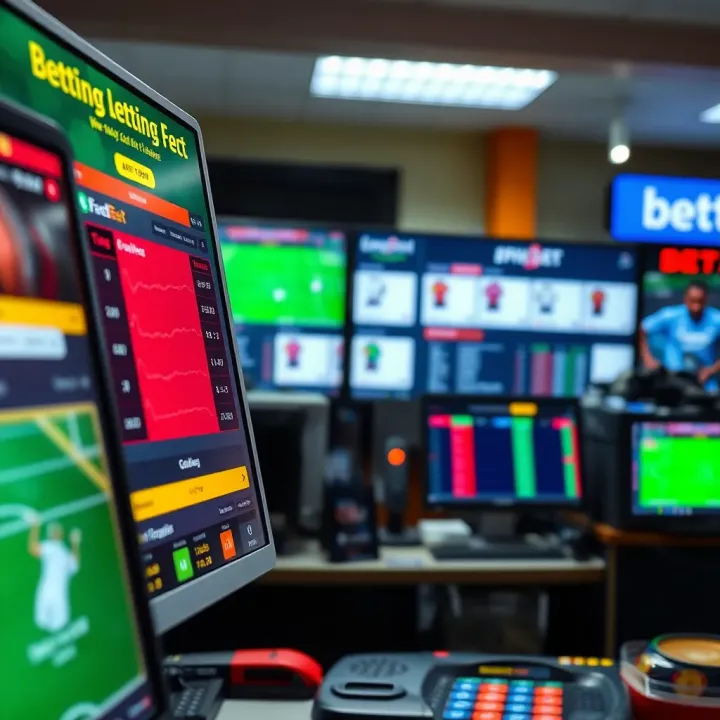 Legacy Betting Interface Compared to Modern Platforms Comparison between legacy betting interface and modern digital platform on screens