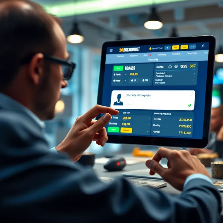 User completing identity verification on BreakingBet platform to enable withdrawals
