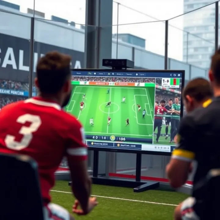 Virtual football match simulation on digital platform