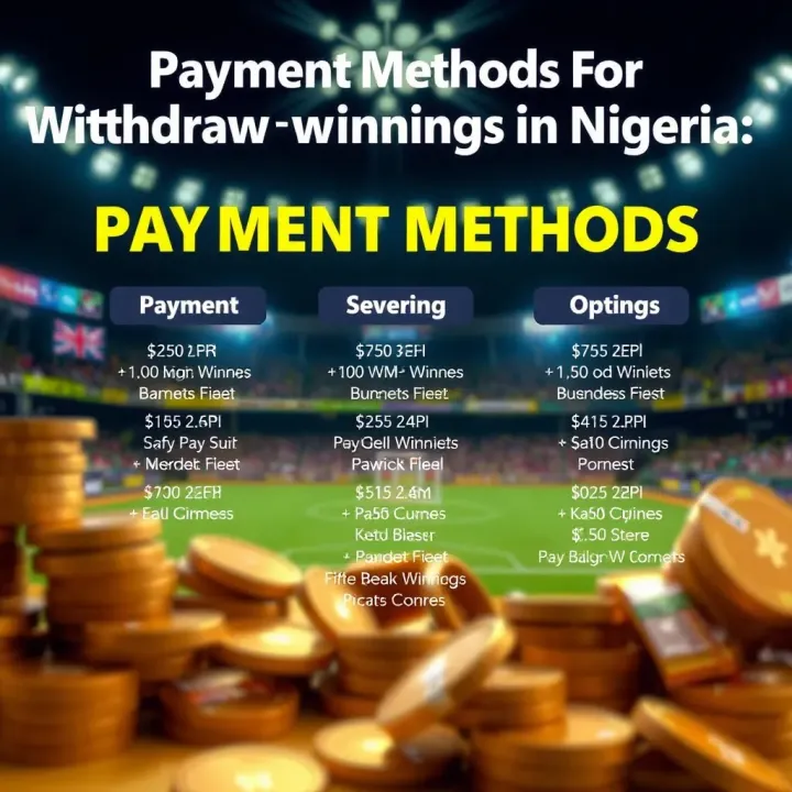 Graphic depicting various payment options available for withdrawing winnings