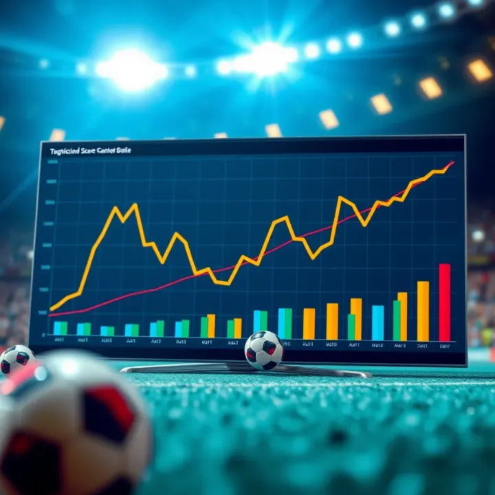 Statistical Insights for Accurate Football Score Predictions Graph showing statistical analysis of football match scores with probability trends