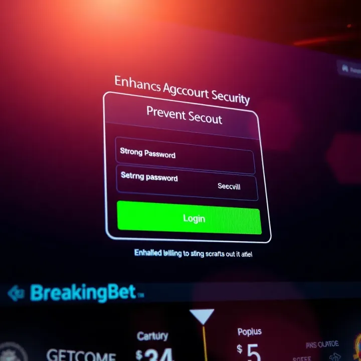 Secure login screen with strong password and two-factor authentication enabled