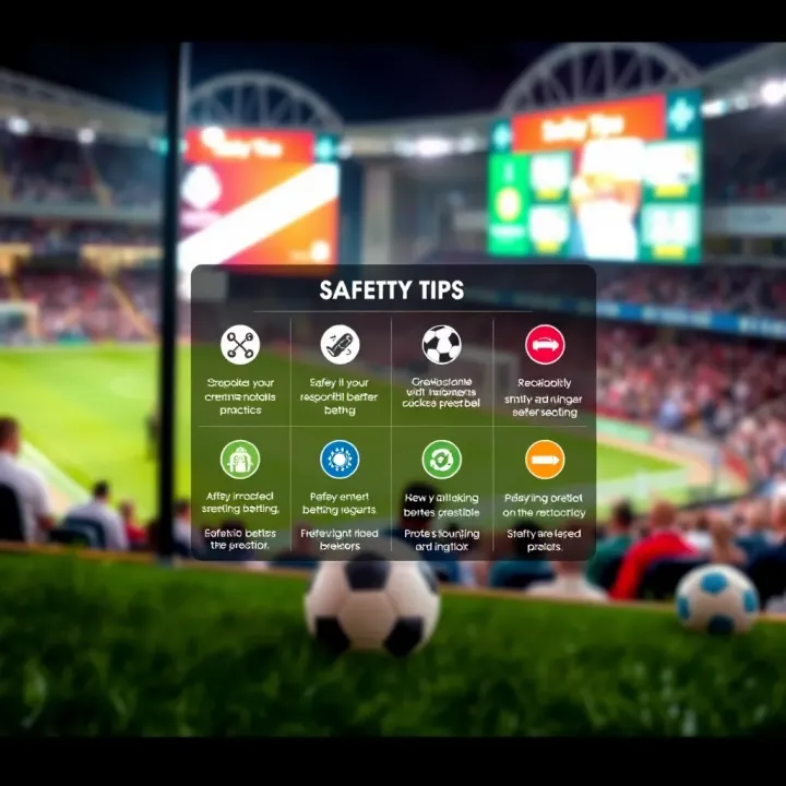Safety and Responsible Betting Tips for Inscription BreakingBet Users Graphic depicting key safety tips and responsible betting practices for sports bettors using Inscription BreakingBet platform