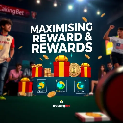 Maximising Rewards from BreakingBet Bonus Offers Graphic showing increased betting rewards and bonuses with icons of coins and gift boxes