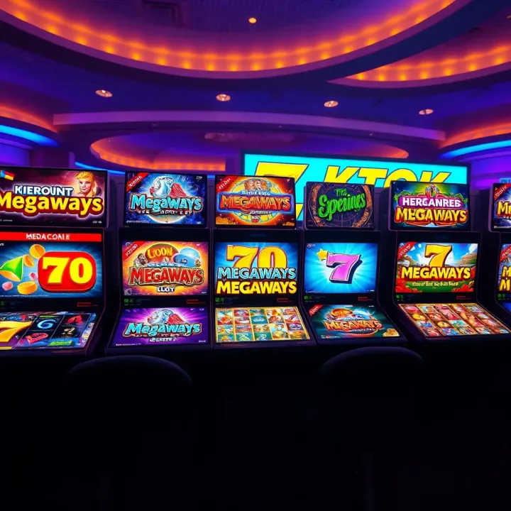 Top Megaways Slot Games Available for Nigerian Players Bright casino interface displaying a variety of Megaways slot games with engaging graphics and payout options