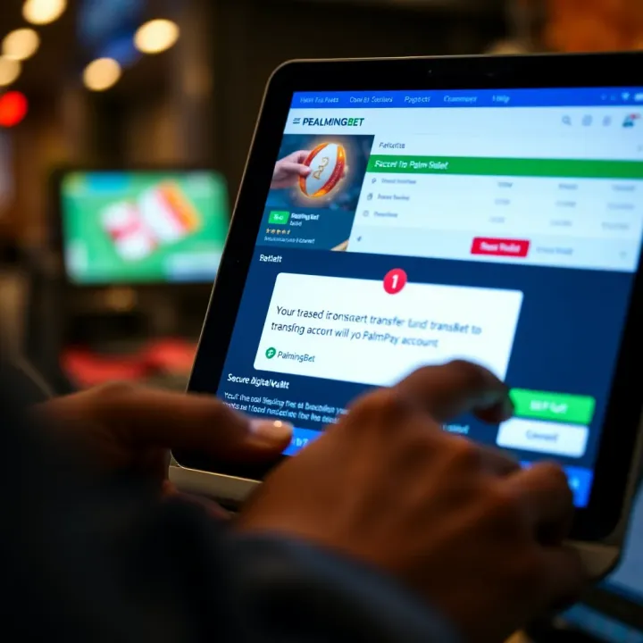 Secure digital wallet transaction confirmation screen displaying successful fund transfer to BreakingBet account