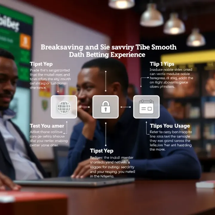 Diagram showing tips for reducing mobile data usage and enhancing security while betting on BreakingBet Shop