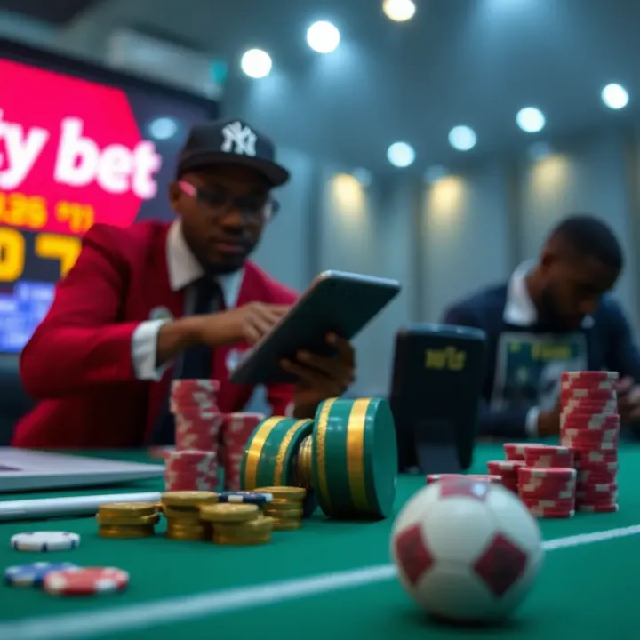 Visual representation of safe betting practices and secure payment methods for Nigerian bettors