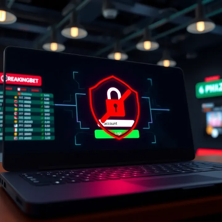 Illustration of a secure login interface symbolizing account recovery and safety measures