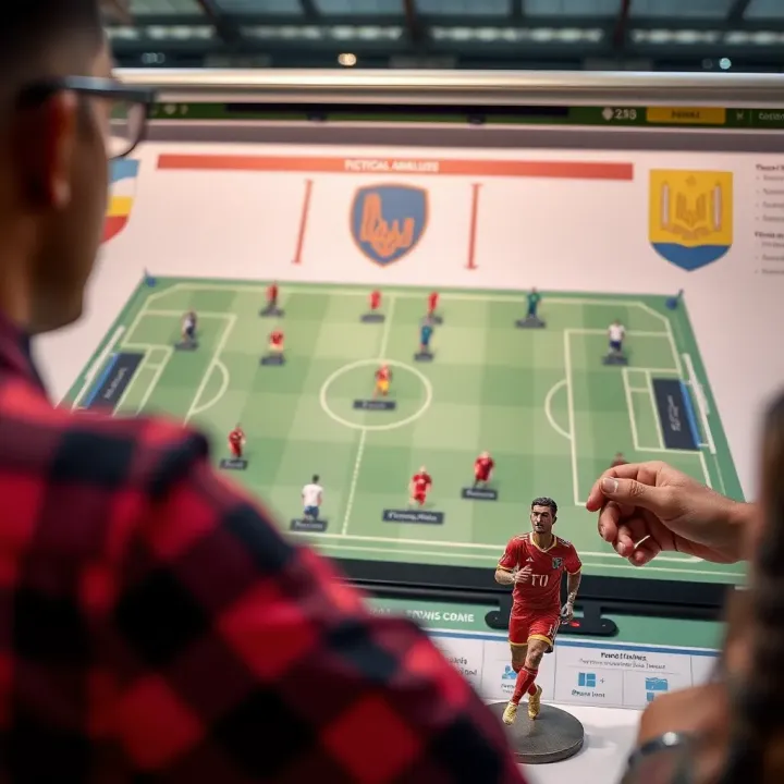 Detailed tactical analysis on a football strategy board focusing on Ukraine Premier League teams