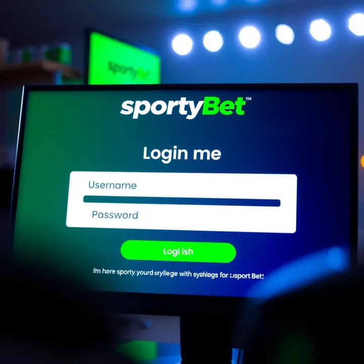 Login interface of SportyBet platform displaying username and password fields